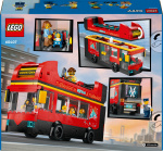 LEGO City Great Vehicles 60407 - Red double-decker tourist bus