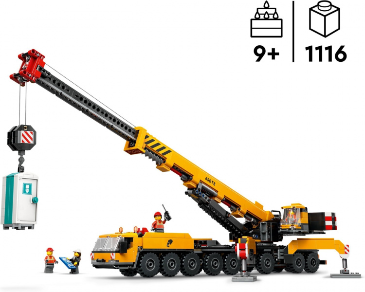 LEGO City Big Vehicles 60409 - Yellow mobile construction crane