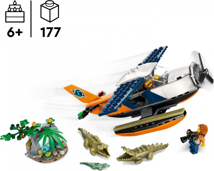LEGO City Exploration 60425 - Jungle Explorer\'s Water Plane