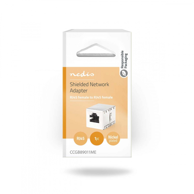 Nedis Network Coupler | CAT5e / CAT6 | Shielded | RJ45 Female | RJ45 Female | Straight | Metal | Box Nedis Network Coupler | CAT5e / CAT6 | Shielded | RJ45 Female | RJ45 Female | Straight | Metal | Box