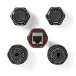 Nedis Network Coupler | Outdoor | CAT6 | Shielded | RJ45 Female | RJ45 Female | Straight | PVC | Box