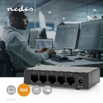 Nedis Network Switch | Wired speed: Gigabit | Number of ethernet ports: 5