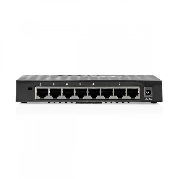 Nedis Network Switch | Wired speed: Gigabit | Number of ethernet ports: 8
