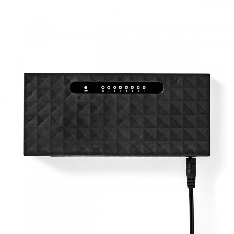 Nedis Network Switch | Wired speed: Gigabit | Number of ethernet ports: 8