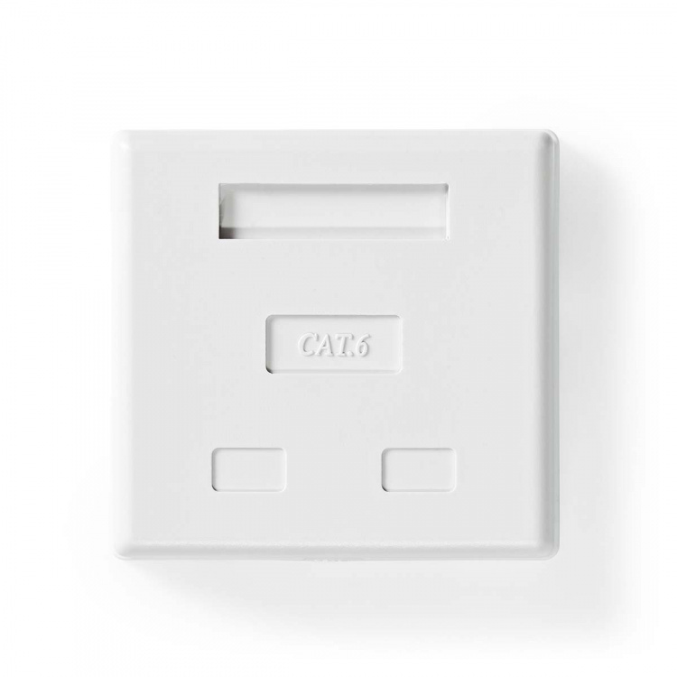 Nedis Network Wall Box | Surface Mount | 2 port(s) | STP CAT6 | Straight | Female | Gold Plated | PVC | White | Box Nedis Network Wall Box | Surface Mount | 2 port(s) | STP CAT6 | Straight | Female | Gold Plated | PVC | White | Box