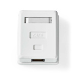 Nedis Network Wall Box | Surface Mount | 1 port(s) | UTP CAT6 | Straight | Female | Gold Plated | ABS | White | Box Nedis Network Wall Box | Surface Mount | 1 port(s) | UTP CAT6 | Straight | Female | Gold Plated | ABS | White | Box