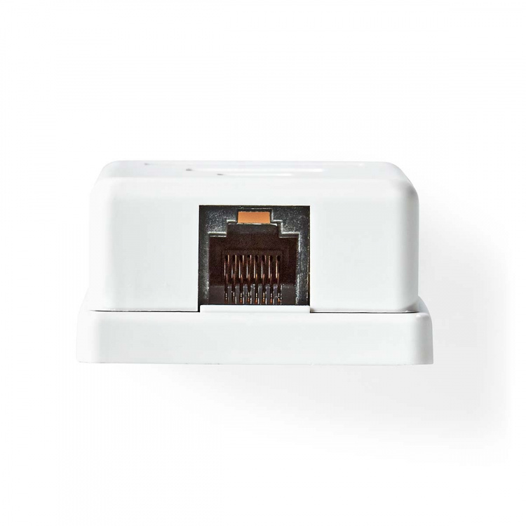 Nedis Network Wall Box | Surface Mount | 1 port(s) | UTP CAT6 | Straight | Female | Gold Plated | ABS | White | Box Nedis Network Wall Box | Surface Mount | 1 port(s) | UTP CAT6 | Straight | Female | Gold Plated | ABS | White | Box