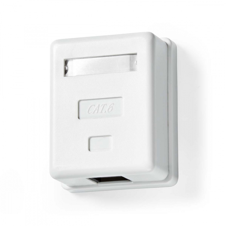 Nedis Network Wall Box | Surface Mount | 1 port(s) | UTP CAT6 | Straight | Female | Gold Plated | ABS | White | Box Nedis Network Wall Box | Surface Mount | 1 port(s) | UTP CAT6 | Straight | Female | Gold Plated | ABS | White | Box