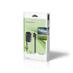 Nedis SCART Switch Box | SCART Male | 3x SCART Female | Nickel Plated | Maximum resolution: 800x480 | 0.50 m | Round | PVC | Black | Box