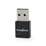 Nedis Network Dongle | Wi-Fi | AC600 | 2.4/5 GHz (Dual Band) | USB2.0 | Wi-Fi speed total: 600 Mbps | Windows 10 / Windows 11 / Windows 8 Nedis Network Dongle | Wi-Fi | AC600 | 2.4/5 GHz (Dual Band) | USB2.0 | Wi-Fi speed total: 600 Mbps | Windows 10 / Windows 11 / Windows 8