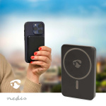 Nedis Powerbank | 5000 mAh | Wireless charging | 1.67 / 2.22 / 3.0 A | Number of outputs: 1 | Output connection: 1x USB-C™ | Input connection: 1x USB-C™ | PD3.0 20W | Lithium-Polymer