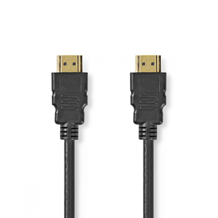 Nedis Premium High Speed HDMI™ Cable with Ethernet | HDMI™ Connector | HDMI™ Connector | 4K@60Hz | 18 Gbps | 1.00 m | Round | PVC | Black | Label Nedis Premium High Speed HDMI™ Cable with Ethernet | HDMI™ Connector | HDMI™ Connector | 4K@60Hz | 18 Gbps | 1.00 m | Round | PVC | Black | Label