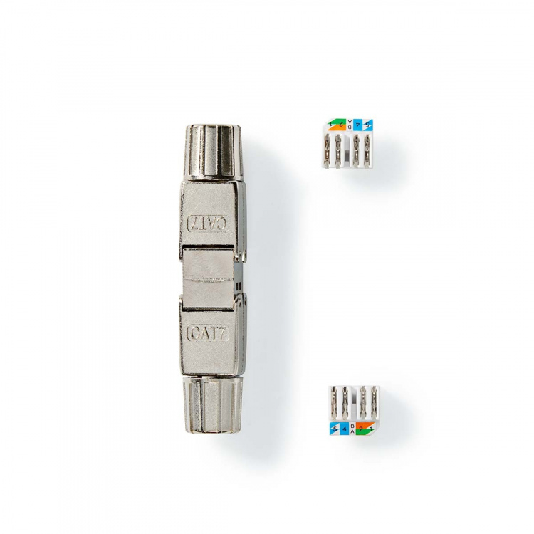 Nedis Network Coupler | CAT7 | Shielded | RJ45 Female | RJ45 Female | Straight | Metal | Box