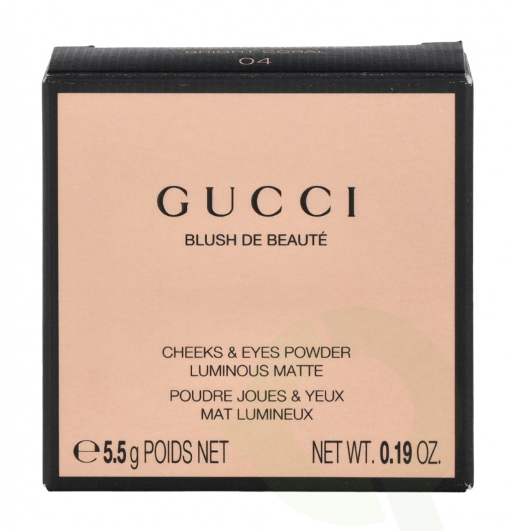 Gucci Cheeks & Eyes Powder Luminous Matte 5.5 g #04 Bright Coral