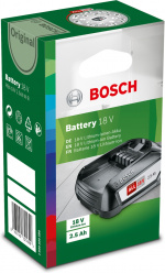Bosch 18 V Li-on battery, 2.5 Ah