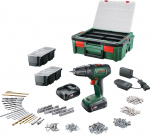 Bosch UniversalDrill 18V + SystemBox 241 cordless drill + accessory kit Bosch UniversalDrill 18V + SystemBox 241 cordless drill + accessory kit