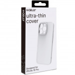 Celly SPACE Super Thin Cover iPhone 16 Pro Vit Celly SPACE Super Thin Cover iPhone 16 Pro Vit