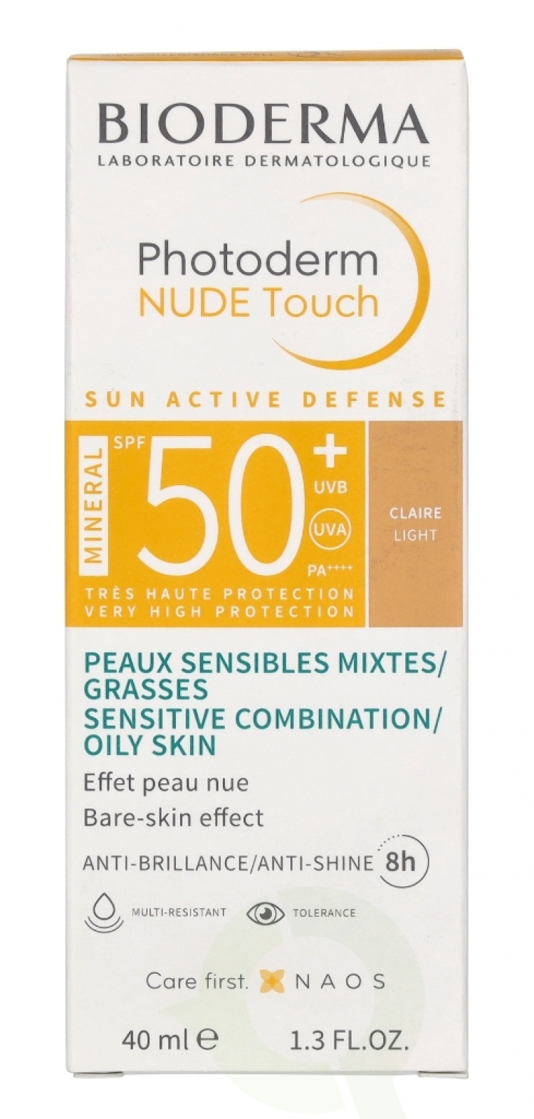 Bioderma Photoderm Nude Touch Mineral SPF50+ 40 ml Claire