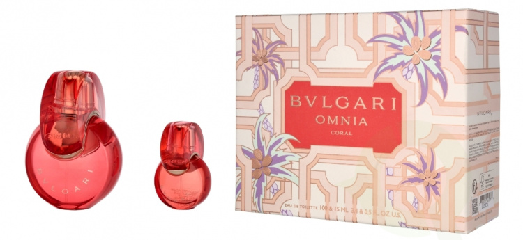 Bvlgari Omnia Coral Spring Giftset 115 ml Edt Spray 100ml/Edt Spray 15ml