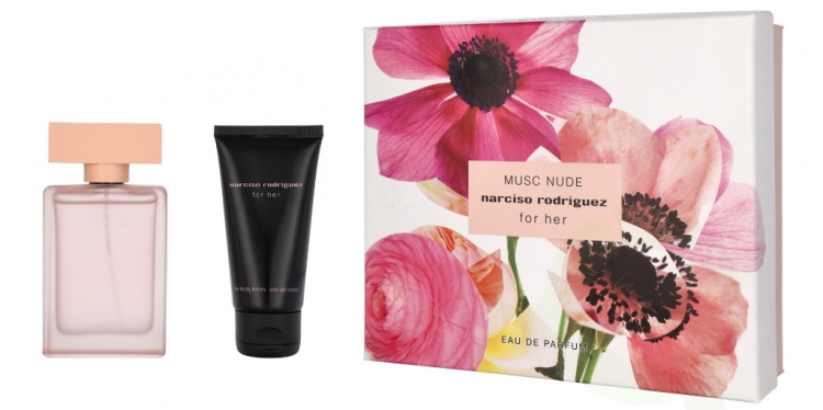 Narciso Rodriguez For Her Musc Nude Giftset 100 ml Edp Spray 50ml/Perfumed Body Lotion 50ml