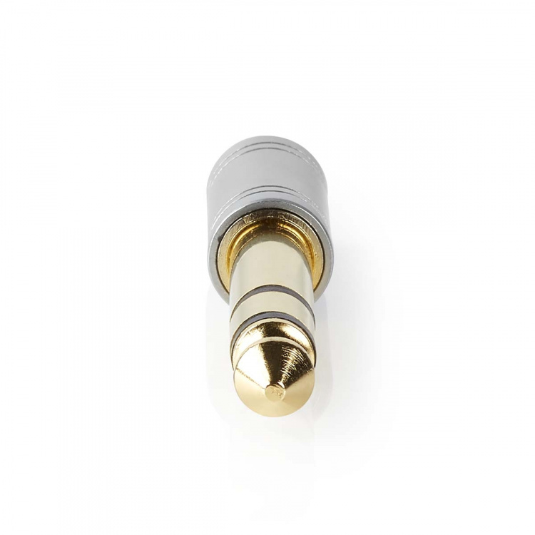 Nedis Stereo Audio Adapter | 6.35 mm Male | 3.5 mm Female | Gold Plated | Straight | Metal | Silver | 1 pcs | Box Nedis Stereo Audio Adapter | 6.35 mm Male | 3.5 mm Female | Gold Plated | Straight | Metal | Silver | 1 pcs | Box