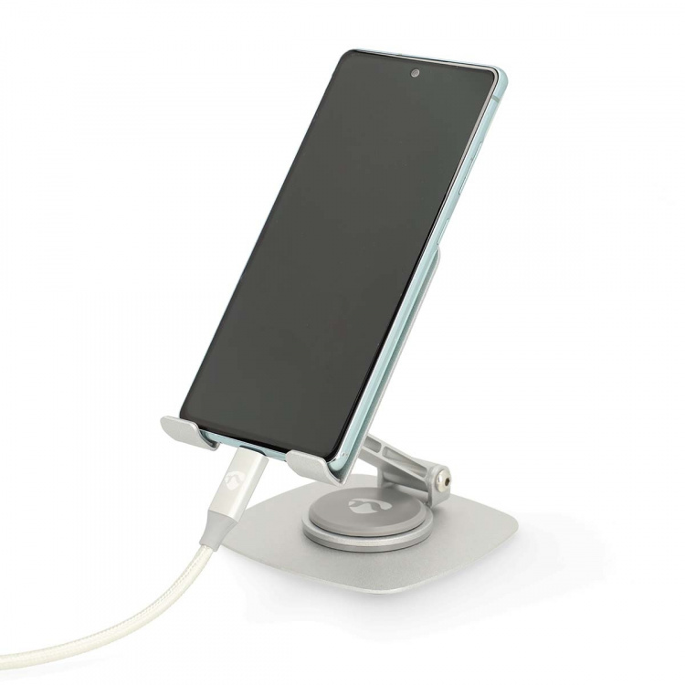 Nedis Smartphone Stand | Universal | Full Motion | Silver Nedis Smartphone Stand | Universal | Full Motion | Silver
