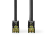 Nedis CAT7 Cable | S/FTP | RJ45 Male | RJ45 Male | 5.00 m | Round | LSZH | Black | Label