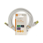 Nedis CAT7 Cable | S/FTP | RJ45 Male | RJ45 Male | 3.00 m | Round | LSZH | White | Label Nedis CAT7 Cable | S/FTP | RJ45 Male | RJ45 Male | 3.00 m | Round | LSZH | White | Label