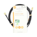 Nedis SMA Cable | SMA Male | SMA Female | Gold Plated | 50 Ohm | Single Shielded | 2.00 m | Round | PVC | Black | Label Nedis SMA Cable | SMA Male | SMA Female | Gold Plated | 50 Ohm | Single Shielded | 2.00 m | Round | PVC | Black | Label
