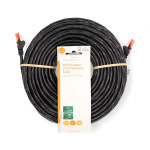 Nedis CAT6 Cable | RJ45 Male | RJ45 Male | U/UTP | 30.0 m | Outdoor | Round | PE | Black | Label