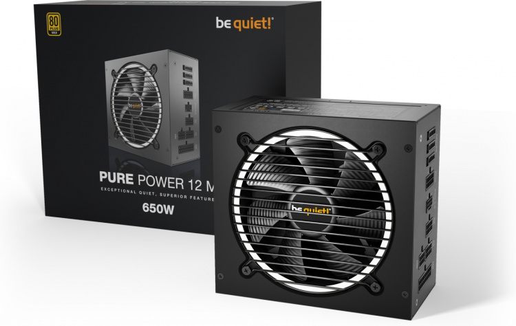 Be Quiet! Pure Power 12 M ATX power supply, 650 W Be Quiet! Pure Power 12 M ATX power supply, 650 W