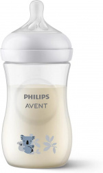 Philips Avent SCY903/67 Natural Response feeding bottle, 260 ml, koala