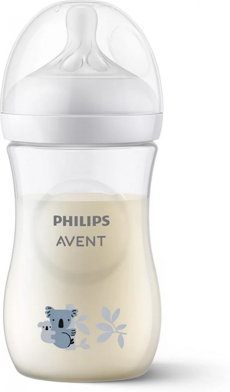 Philips Avent SCY903/67 Natural Response feeding bottle, 260 ml, koala
