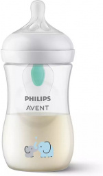 Philips Avent SCY673/81 Natural Response AirFree baby bottle, 260 ml, elephant