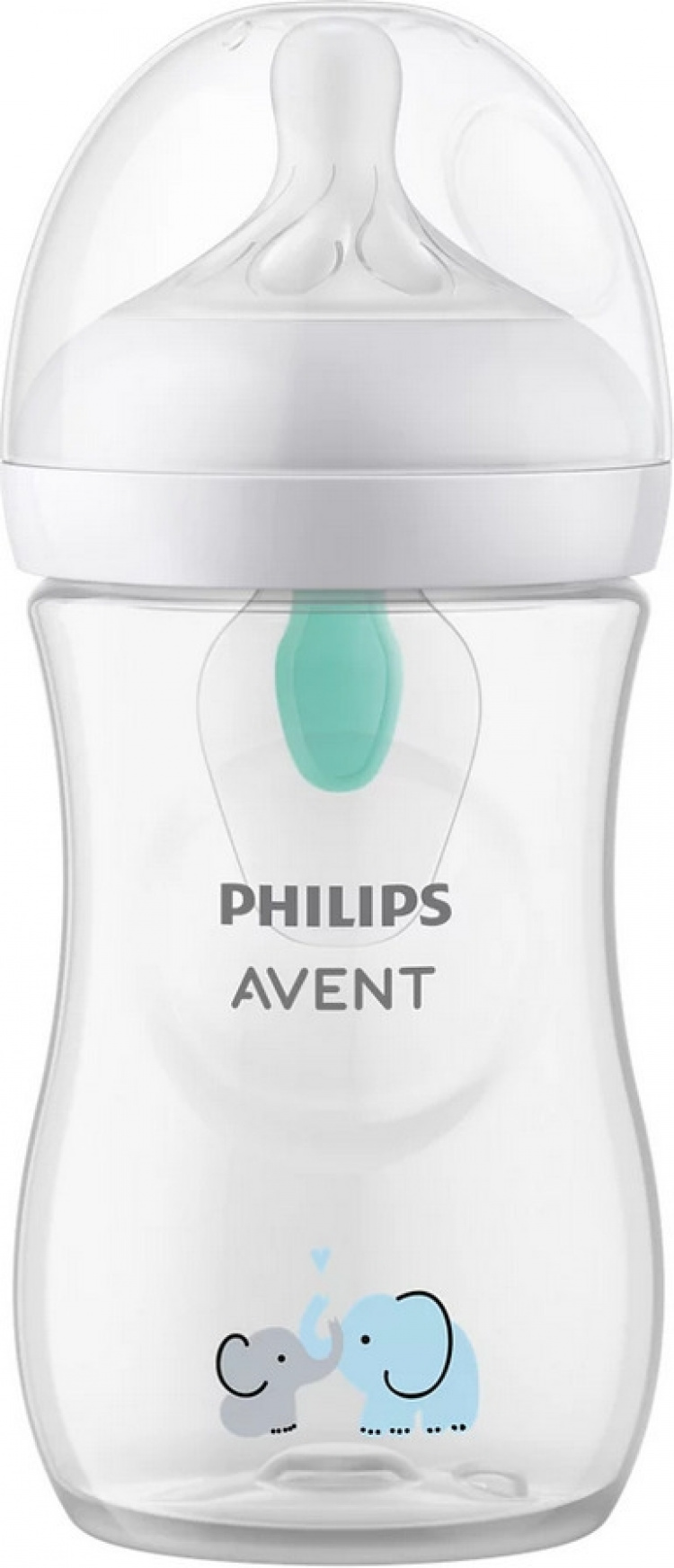 Philips Avent SCY673/81 Natural Response AirFree baby bottle, 260 ml, elephant