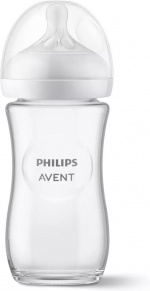 Philips Avent SCY933/01 Natural Response glass feeding bottle, 240 ml