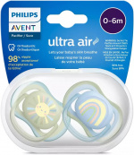 Philips Avent SCF085/58 Ultra Air teats 0-6 months, 2 pieces, sun