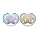Philips Avent SCF085/59 Ultra Air teats 0-6 months, 2 pieces, rainbow