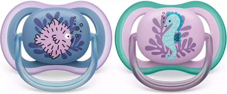 Philips Avent SCF085/61 Ultra Air teats 6-18 months, 2 pieces, sea horse