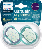 Philips Avent SCF376/13 Ultra Air Nighttime teats 6-18 months, 2 pieces, sky pieces