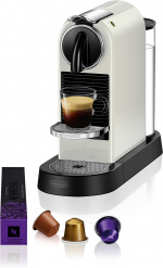 DeLonghi Nespresso Citiz capsule coffee machine, white