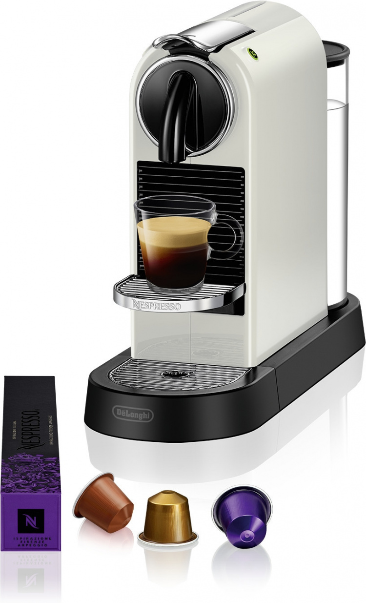 DeLonghi Nespresso Citiz capsule coffee machine, white