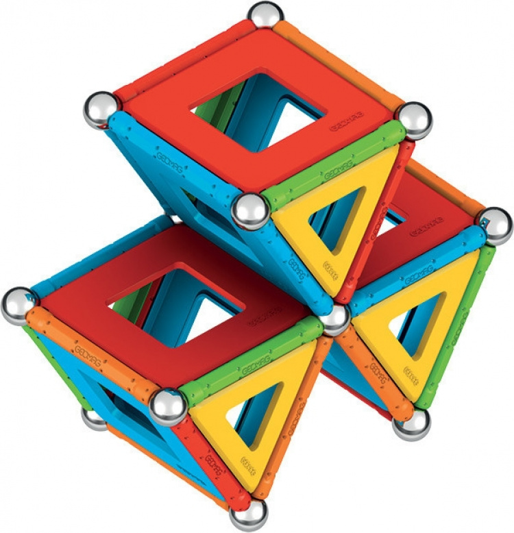 Geomag Super Colorful Magnetic Building Set, 78 pieces