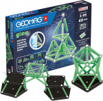 Geomag Glow Recycled magnetic building set, 60 pieces