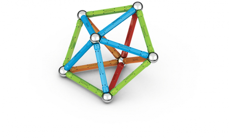 Geomag Supercolor Panels Recycled magnetic building set, 60 pieces