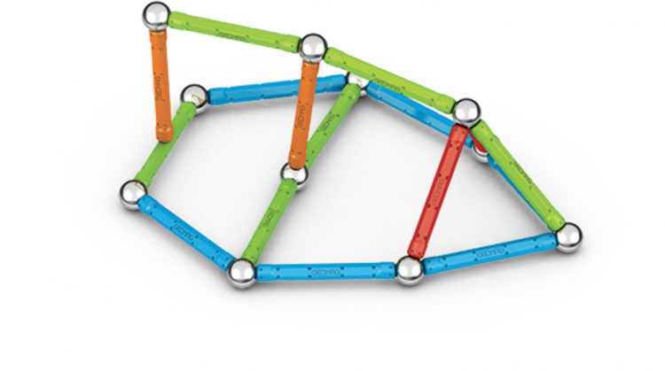 Geomag Supercolor Panels Recycled magnetic building set, 60 pieces