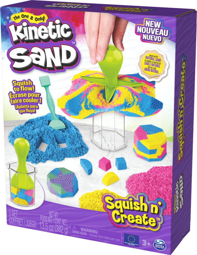 Kinetic Sand Squish N\' Create Magic Sand Set