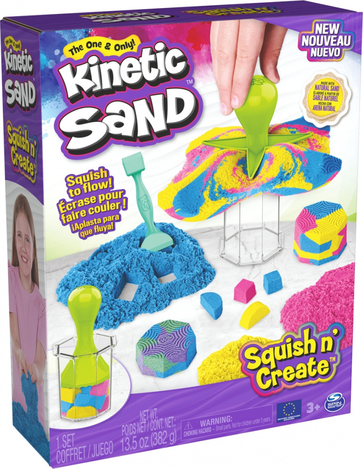 Kinetic Sand Squish N\' Create Magic Sand Set
