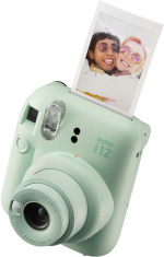 Fujifilm INSTAX Mini 12 flash camera, mint green
