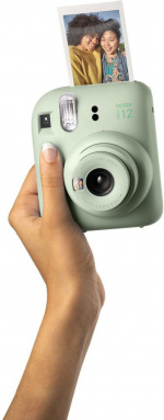 Fujifilm INSTAX Mini 12 flash camera, mint green